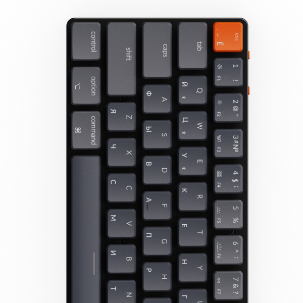 Купить Беспроводная механическая ультратонкая клавиатура Keychron K7, 68 клавиши, RGB подсветка, Blue Switch